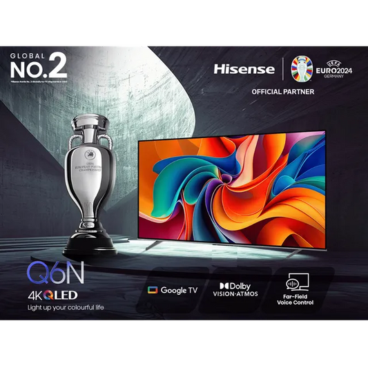 Hisense Q6N 109.22 cm (43 inch) QLED 4K Ultra HD Smart Google TV with 4K AI Upscaler