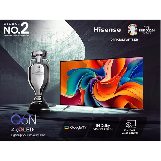 Hisense Q6N 139 cm (55 inch) QLED 4K Ultra HD Google TV with Dolby Vision & Dolby Atmos