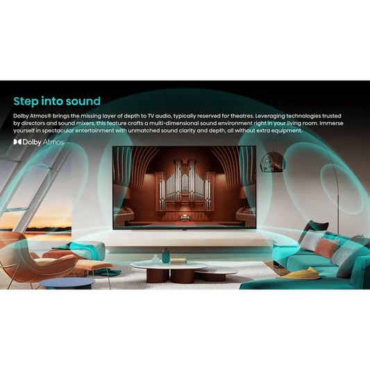 Hisense E63N 108 cm (43 inch) LED 4K Ultra HD Google TV with Dolby Atmos