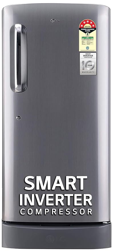 LG 185 L, 5 Star, Smart Inverter Compressor, Direct-Cool Single Door Refrigerator