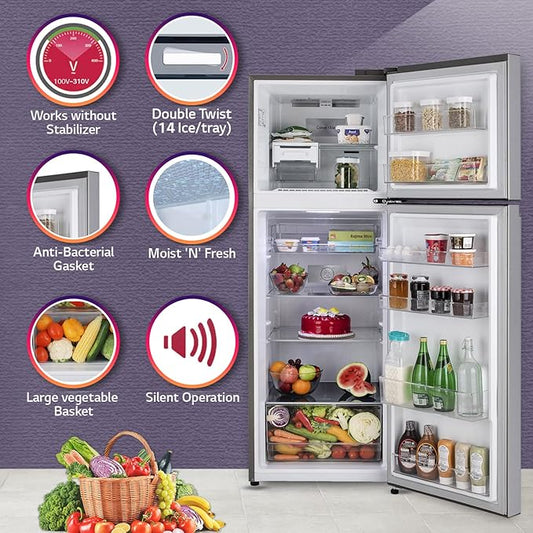 LG 343 L 2 Star Frost-Free Smart Inverter Double Door Refrigerator