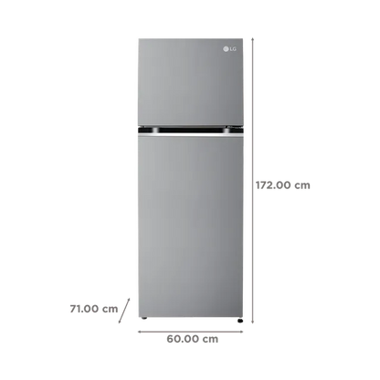 LG 343 Litres 2 Star Frost Free Double Door Convertible Refrigerator with Smart Diagnosis