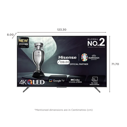 Hisense Q6N 139 cm (55 inch) QLED 4K Ultra HD Google TV with Dolby Vision & Dolby Atmos