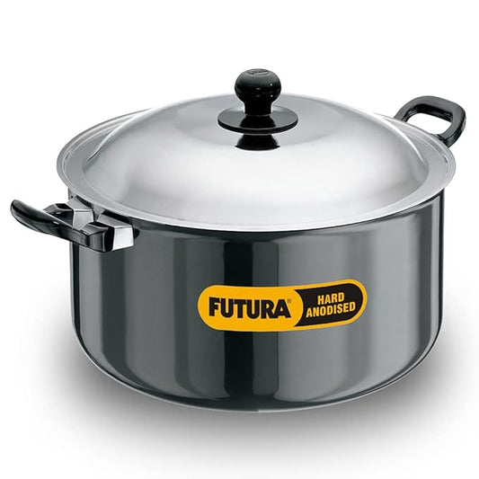 Hawkins Futura Hard Anodised Cook-n-Serve Stewpot 8.5 Litres