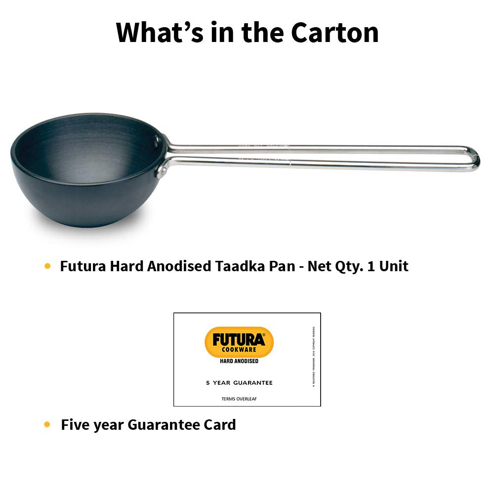 Hawkins Futura 1 Cup Tadka Pan, Hard Anodised Spice Heating Pan