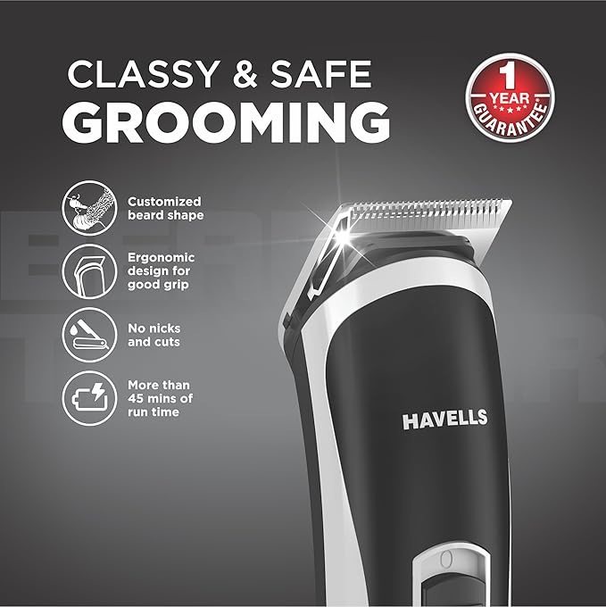 Havells BT2111 Rechargeable Beard Trimmer with SS Blades