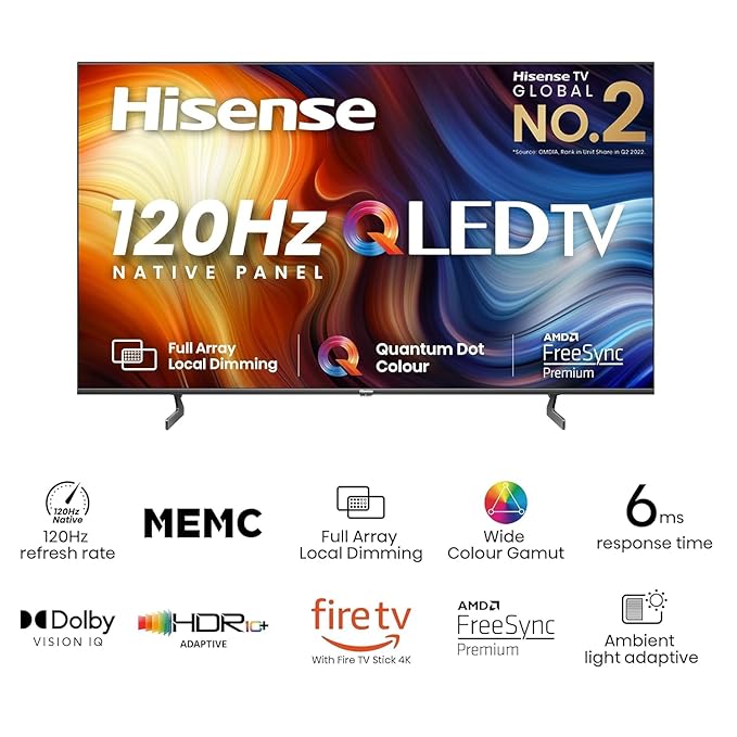 Hisense 55A6Q 136cm (43 inches) MX Micro LED Series 4K Smart TV