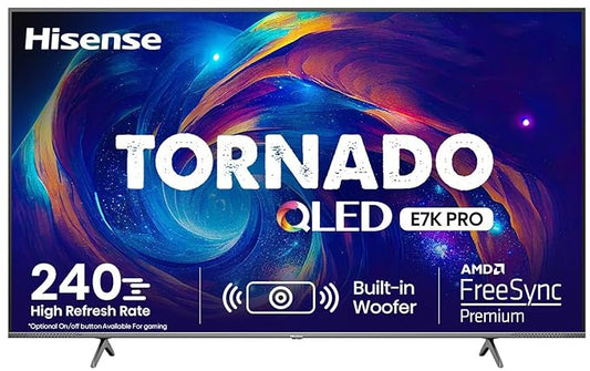 Hisense 55A7Q 164 cm (65 inches) Tornado Series 4K Ultra HD Smart QLED TV