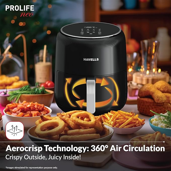Havells Prolife Neo Air Fryer | 1500W | 4.5 L