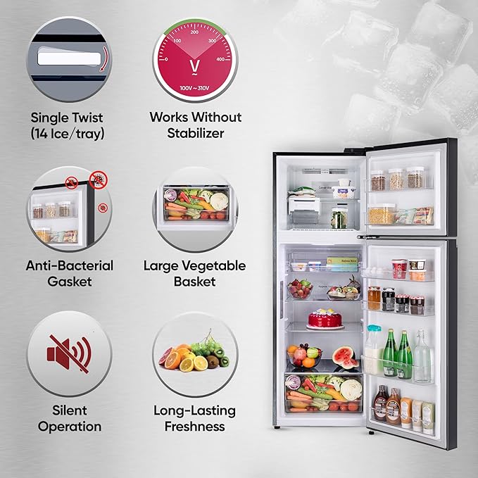 LG 343 L 3 Star Frost-Free Smart Inverter Compressor Wi-Fi Double Door Refrigerator