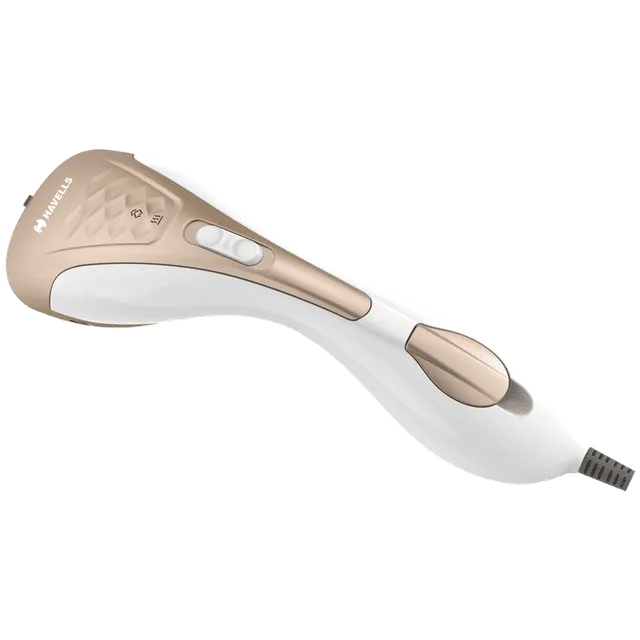 HAVELLS Elegance 1200 Watts Handheld Garment Steamer (150ml Water Tank, 2 Mode, Gold)