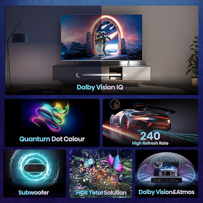 Hisense 55A7Q 164 cm (65 inches) Tornado Series 4K Ultra HD Smart QLED TV