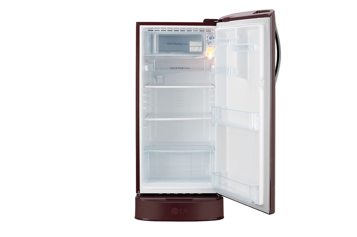 LG 185L Single Door Refrigerator with Base Stand Drawer, Smart Inverter Compressor, Smart Connect